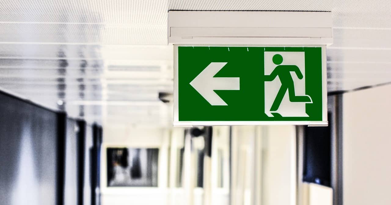 Emergency lighting exit | Origin Fire Consultants
